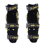 Max Pair Motorcycle Motocross Body Protective Gear Knee Shin Guard Pad Yellow