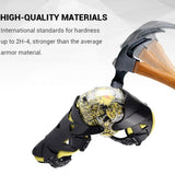 Max Pair Motorcycle Motocross Body Protective Gear Knee Shin Guard Pad Yellow