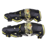 Max Pair Motorcycle Motocross Body Protective Gear Knee Shin Guard Pad Yellow