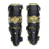 Max Pair Motorcycle Motocross Body Protective Gear Knee Shin Guard Pad Yellow
