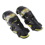 Max Pair Motorcycle Motocross Body Protective Gear Knee Shin Guard Pad Yellow