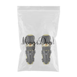 Max Pair Motorcycle Motocross Body Protective Gear Knee Shin Guard Pad Yellow