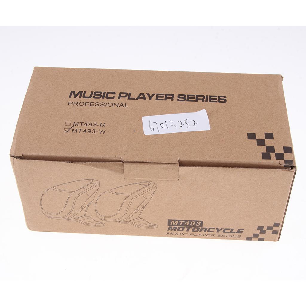 Max Motorcycle Bluetooth Audio System FM Radio Stereo Speaker MP3 Player Black