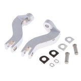 Maxbell Chrome Passenger Rear Foot Peg Pedal Mount Bracket Kit for Harley Touring 93-16