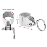 Maxbell 1'' Boat Bimini Top Fittings Jaw Slide Hinged with Quick Release Pin Ring