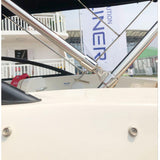 Maxbell 1'' Boat Bimini Top Fittings Jaw Slide Hinged with Quick Release Pin Ring
