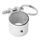 Maxbell 1'' Boat Bimini Top Fittings Jaw Slide Hinged with Quick Release Pin Ring