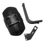 Maxbell Black PVC Motorcycle Rear Wheel Cover Fender Splash Guard Mudguard Bracket
