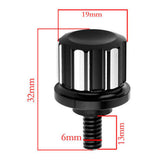 Max Black Aluminum Seat Mount Bolt Screw Cap Nut for Harley Mounting Seat 1