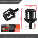 Max Black Aluminum Seat Mount Bolt Screw Cap Nut for Harley Mounting Seat 1