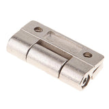 Maxbell 45 X 34mm 4 Countersunk Holes Adjustable Torque Position Control Hinge Silver