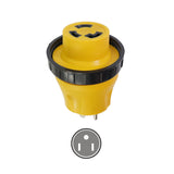Maxbell RV Electrical Locking Adapter 15A Male to 30A Female Locking Plug Connector