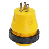 Maxbell RV Electrical Locking Adapter 15A Male to 30A Female Locking Plug Connector
