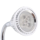 Maxbell 5W 6000K Wall Mount Reading Light Flexible Gooseneck LED Sconce Lamp Silver