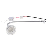 Maxbell 5W 6000K Wall Mount Reading Light Flexible Gooseneck LED Sconce Lamp Silver