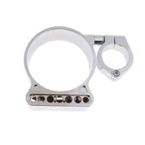Max Side Mount Speedo Relocation Bracket for Harley Sportster XL883 X1200 Silver