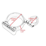 Max Side Mount Speedo Relocation Bracket for Harley Sportster XL883 X1200 Silver