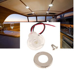 Maxbell Outdoor Path Garden Stair LED Deck Step Lights Mini Round Led Boat Lights