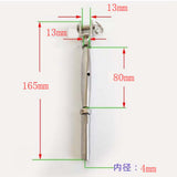 Max Stainless Turnbuckle Hand Swage Tensioner Cable Railing with Lag Screw M5