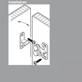 Max White ABS Double Ball Cabinet Cupboard Display Door Roller Latch Catch
