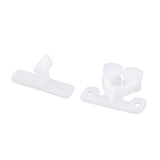 Max White ABS Double Ball Cabinet Cupboard Display Door Roller Latch Catch