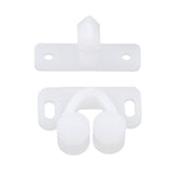 Max White ABS Double Ball Cabinet Cupboard Display Door Roller Latch Catch