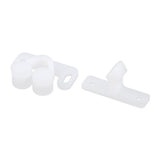 Max White ABS Double Ball Cabinet Cupboard Display Door Roller Latch Catch
