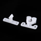 Max White ABS Double Ball Cabinet Cupboard Display Door Roller Latch Catch