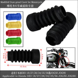 Max Motorcycle Rubber Fork Dust Cover Front Gaiters Boots For JOG50 JOG90 Red