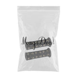Max 22mm 7/8" Leather Motorcycle Hand Grip Throttle Covers Wraps Black