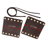 Max 22mm 7/8" Leather Motorcycle Hand Grip Throttle Covers Wraps Brown