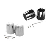 Max 2pcs Front Wheel Axle Nut Cap Cover for Harley Softail XL883 XL1200 Silver