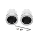 Max 2pcs Front Wheel Axle Nut Cap Cover for Harley Softail XL883 XL1200 Silver