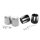 Max 2pcs Front Wheel Axle Nut Cap Cover for Harley Softail XL883 XL1200 Silver