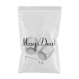 Max 2pcs Front Wheel Axle Nut Cap Cover for Harley Softail XL883 XL1200 Silver