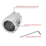 Max 2pcs Front Wheel Axle Nut Cap Cover for Harley Softail XL883 XL1200 Silver