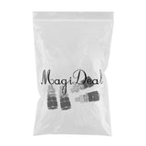 Max 4pcs Aluminium Motorcycle License Plate Frame Fasteners/Bolts/Screws Black