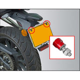 Max 4pcs Aluminium Motorcycle License Plate Frame Fasteners/Bolts/Screws Black