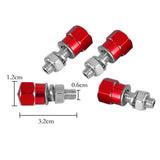 Max 4pcs Aluminium Motorcycle License Plate Frame Fasteners/Bolts/Screws Black