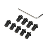 Max 10 Pieces Universal Windscreen Windshield Bolts Screw Kit M5 5mm Bolt Black