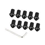 Max 10 Pieces Universal Windscreen Windshield Bolts Screw Kit M5 5mm Bolt Black