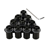 Max 10 Pieces Universal Windscreen Windshield Bolts Screw Kit M5 5mm Bolt Black