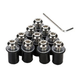 Max 10 Pieces Universal Windscreen Windshield Bolts Screw Kit M5 5mm Bolt Silver