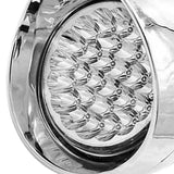 Max Ultra Bright LED Motorcycle Headlight for Harley Retro Stryle 12V/55W Silver