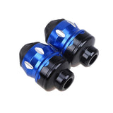 Max CNC Motorbike Front Fork Cup Frame Slider Crash Guard Protector Blue