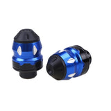 Max CNC Motorbike Front Fork Cup Frame Slider Crash Guard Protector Blue