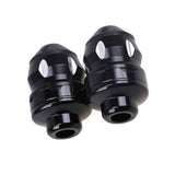 Max CNC Motorbike Front Fork Cup Frame Slider Crash Guard Protector Black