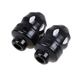 Max CNC Motorbike Front Fork Cup Frame Slider Crash Guard Protector Black