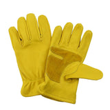 Max Mens Motorcycle Cowhide Leather Yellow Racing Motorbike Biker Gloves M