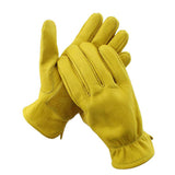 Max Mens Motorcycle Cowhide Leather Yellow Racing Motorbike Biker Gloves XL